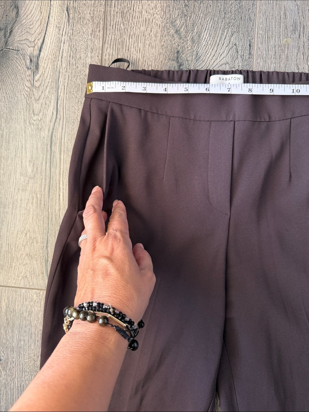 Bardot Chocolate Brown High-Rise Tailored Trousers - Picture 3 of 8